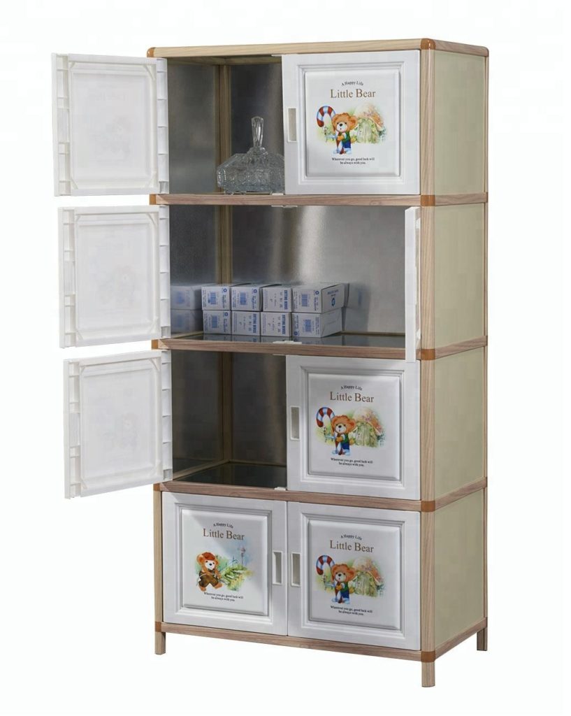 Gabinete de Almacenamiento Multifuncional PVC 8 puertas Model 910827