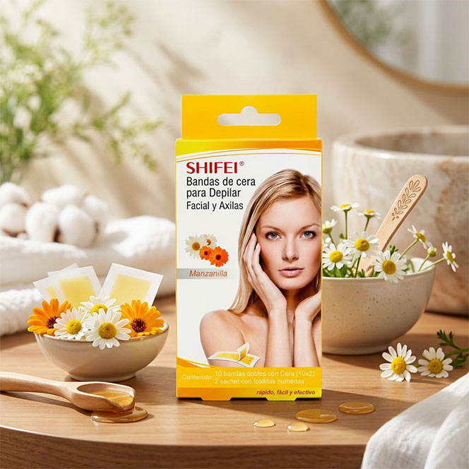 Bandas-de-cera-Shifei-Facial-Manzanilla